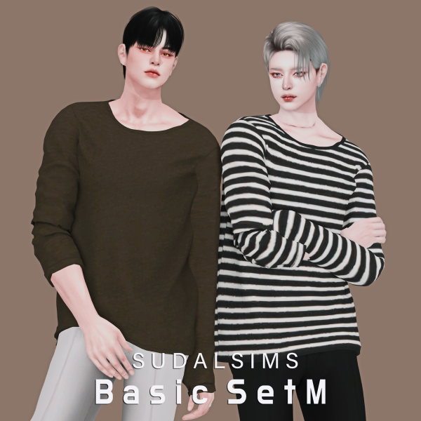Alpha [sudal] Basic set M sims by simsfinds - The Sims 4 Custom Content