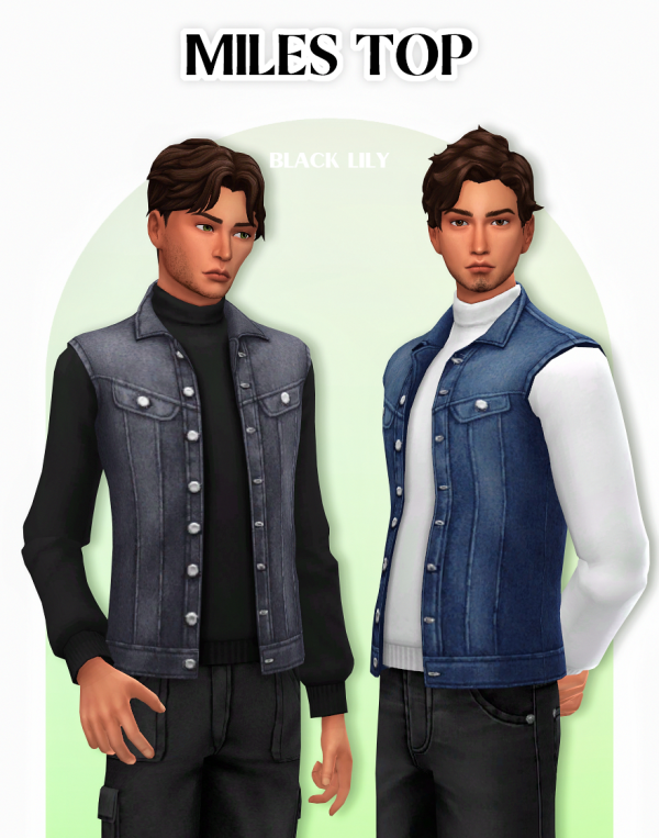 Maxis Match Miles Top by simsfinds - The Sims 4 Custom Content