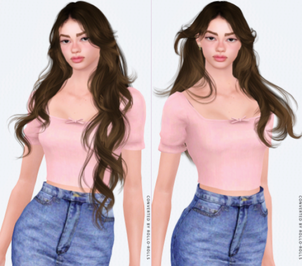 Wings Lithe Long Curly Hair 4t3 by simsfinds - The Sims 3 Custom Content