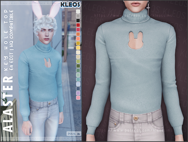 Mix Alaster Keyhole Top by smsims - The Sims 4 Custom Content