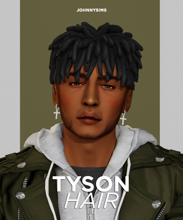 Maxis Match Tyson Hair by simsfinds - The Sims 4 Custom Content