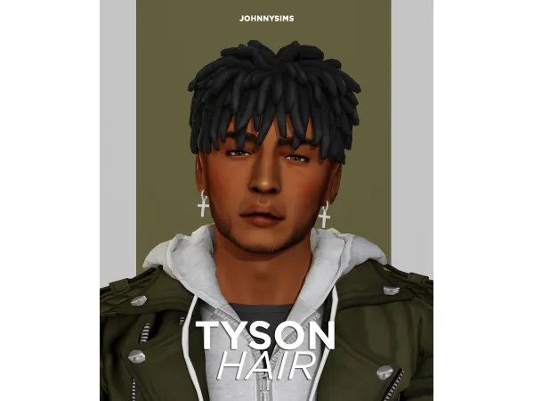 Maxis Match Tyson Hair by JohnnySims - The Sims 4 Custom Content