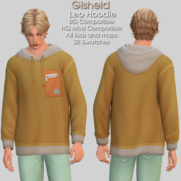 Maxis Match Leo Hoodie by gisheld - The Sims 4 Custom Content