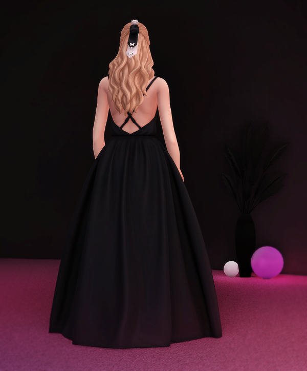 Maxis Match Black Rosé by simsfinds - The Sims 4 Custom Content