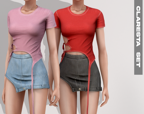 Alpha CLARESTA SET by simsfinds - The Sims 4 Custom Content