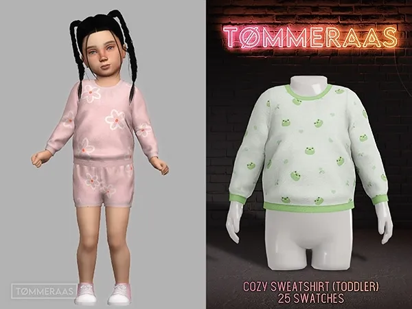 Alpha TØMMERAAS Cozy Sweatshirt (Toddler) (51) - The Sims 4 Custom Content