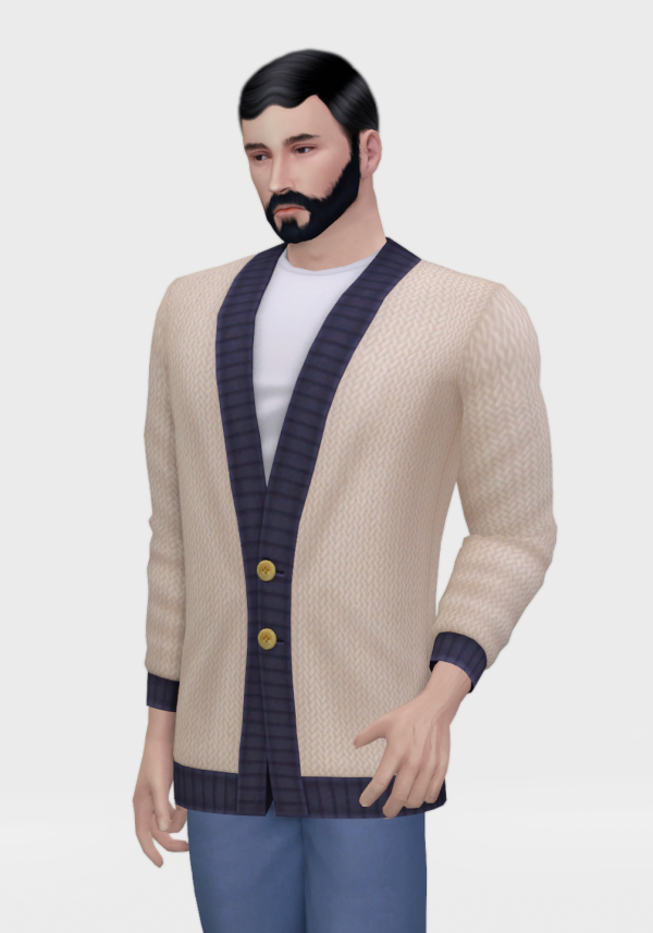 Maxis Match [Lonelyboy] Loose Fit Cardigan (Koonam) by simsfinds - The Sims 4 Custom Content