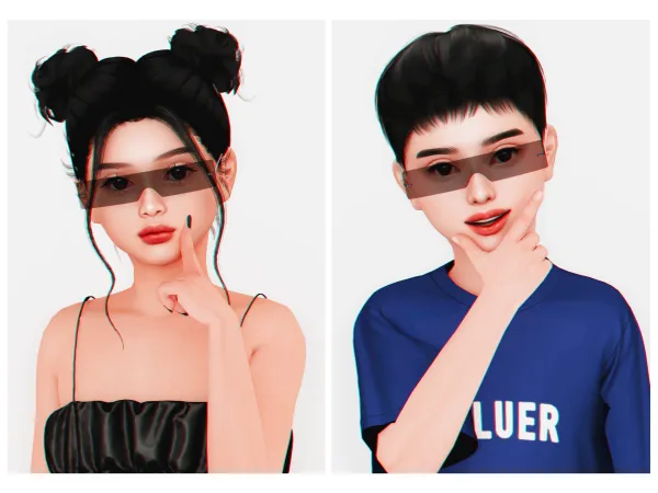 Alpha Iconic Glasses (Child) by plbsims - The Sims 4 Custom Content
