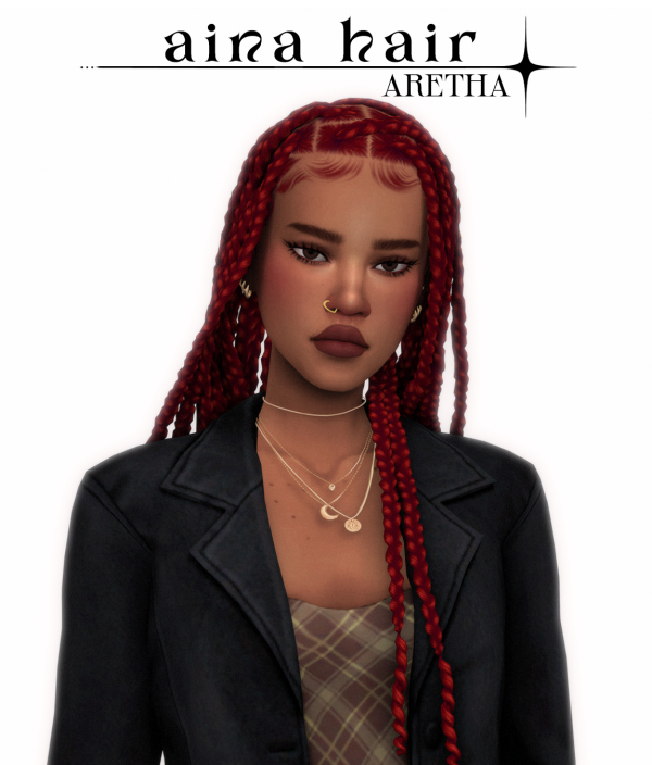 Maxis Match aina braids by simsfinds - The Sims 4 Custom Content