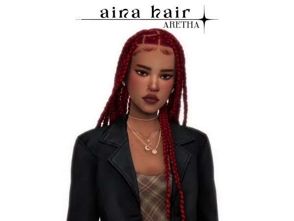 Maxis Match aina braids by aretha - The Sims 4 Custom Content