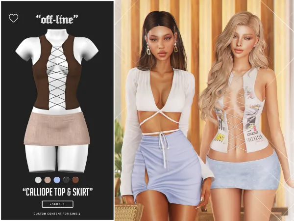 Alpha Off Line Calliope Set (Sample) - The Sims 4 Custom Content
