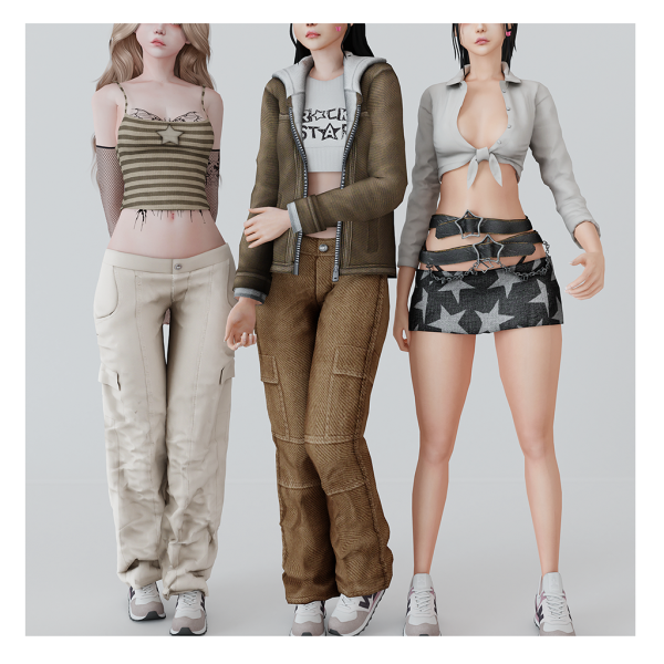 Alpha Nepo girl set babyetears by babyetears - The Sims 4 Custom Content