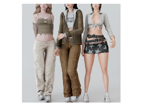 Alpha Nepo girl set babyetears - The Sims 4 Custom Content