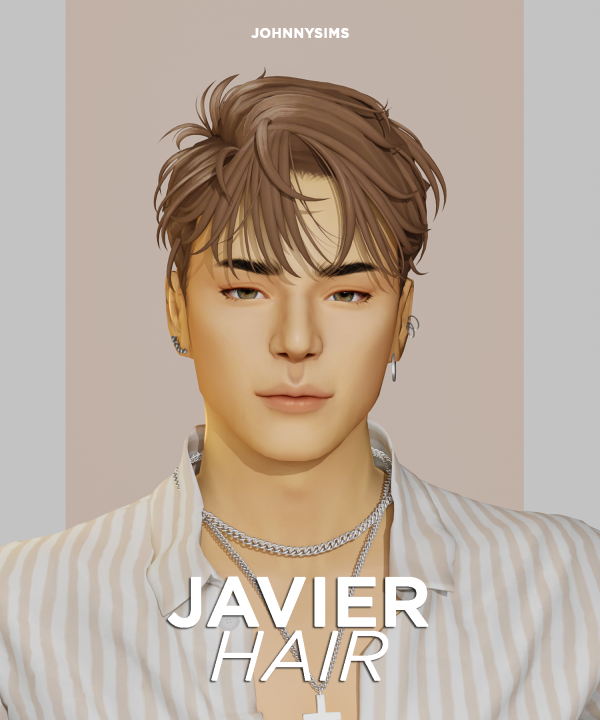 Maxis Match Javier Hair by simsfinds - The Sims 4 Custom Content