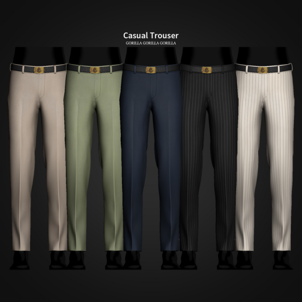 Alpha Casual Trouser by simsfinds - The Sims 4 Custom Content