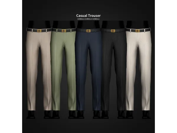 Alpha Casual Trouser by Gorilla Gorilla Gorilla - The Sims 4 Custom Content