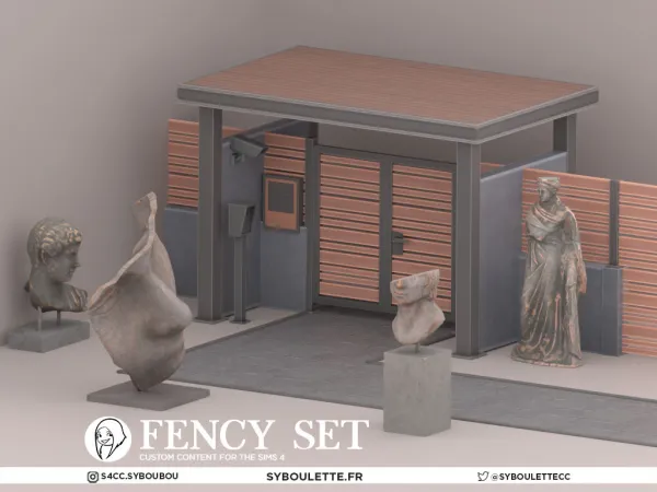 Mix Fency set - The Sims 4 Custom Content