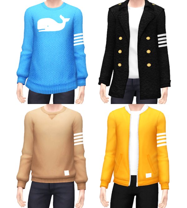 Maxis Match Male tops by simsfinds - The Sims 4 Custom Content