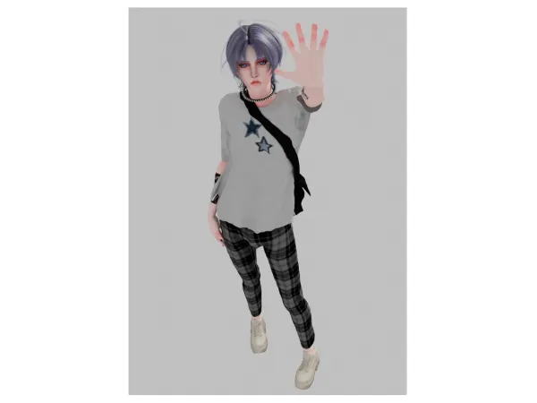 Alpha KITTEN COLLEGIAL BOY - The Sims 4 Custom Content