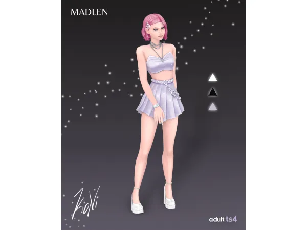 Maxis Match KoNi Outfit by Madlen - The Sims 4 Custom Content