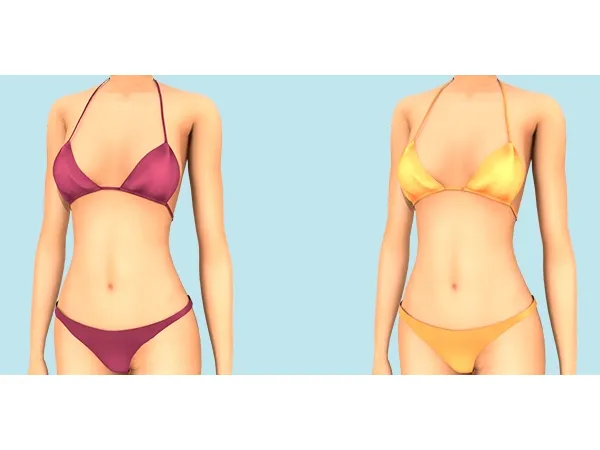 Alpha ( ) Basic Bikini by simsfinds - The Sims 4 Custom Content