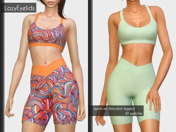 Alpha Sports set by lazyeyelids - The Sims 4 Custom Content