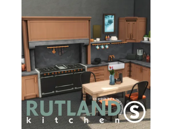 RUTLAND Kitchen CC Pack! BY simagination