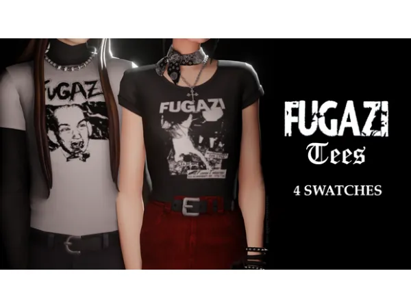 Maxis Match fugazi tees by simsfinds - The Sims 4 Custom Content
