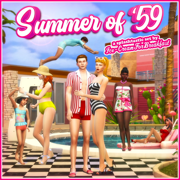 Maxis Match Summer of '59 Set (May 23) creamforbreakfast by simsfinds - The Sims 4 Custom Content