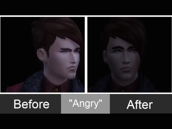 Maxis Match Toned down facial expressions by simsfinds - The Sims 4 Custom Content