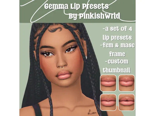 Gemma Lip Presets by PinkishWrld🍏