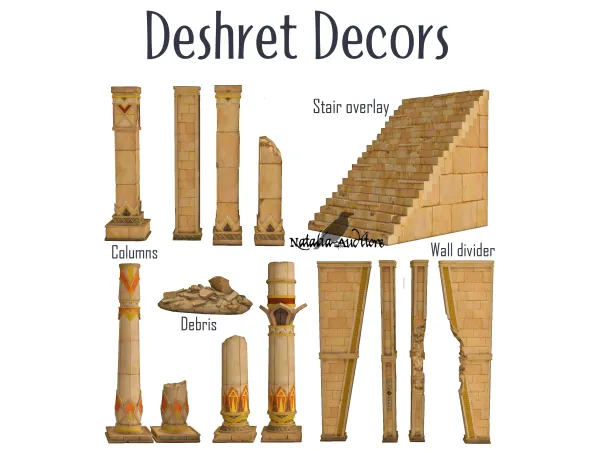 Maxis Match Deshret Decors Auditore by Natalia - The Sims 4 Custom Content