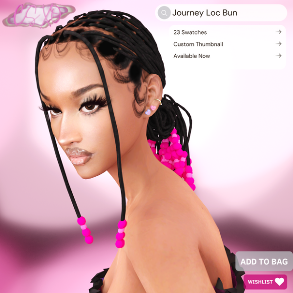 Alpha Journey Loc Bun by simsfinds - The Sims 4 Custom Content