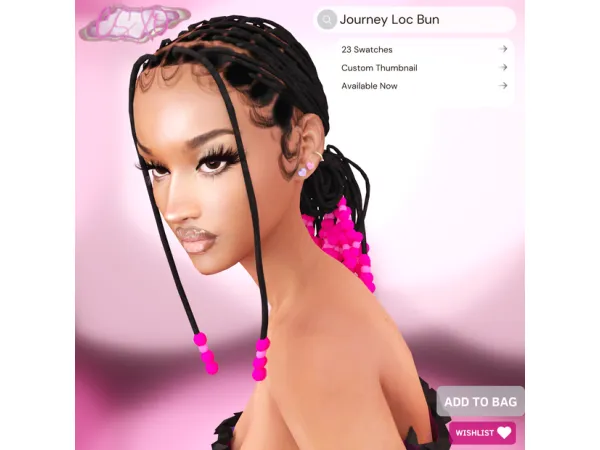 Journey Loc Bun by CecesimsXO