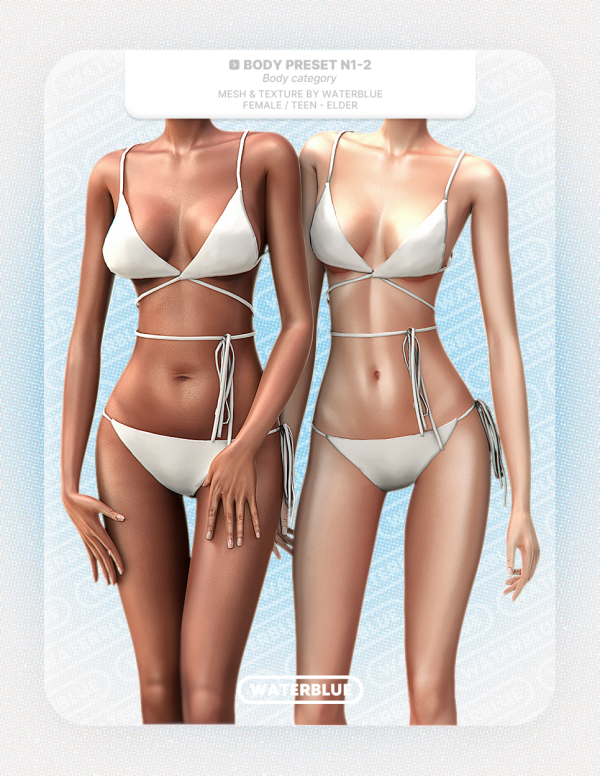 Alpha BODY PRESET N1 2 by simsfinds - The Sims 4 Custom Content