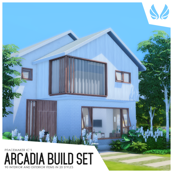 Maxis Match Arcadia Build Set 90 Australian Inspired Build Items by simsfinds - The Sims 4 Custom Content