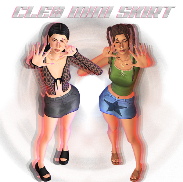 Maxis Match cleo mini skirt by simsfinds - The Sims 4 Custom Content