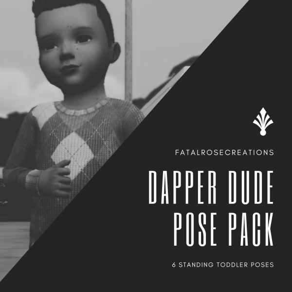 Maxis Match Dapper Dude Pose Pack by fatalrosecreations - The Sims 4 Custom Content