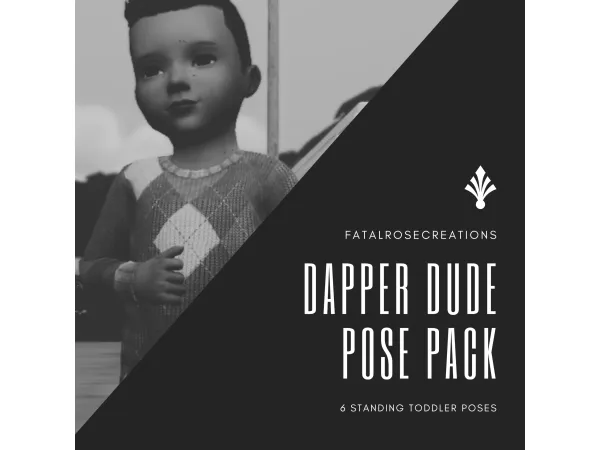 Maxis Match Dapper Dude Pose Pack - The Sims 4 Custom Content