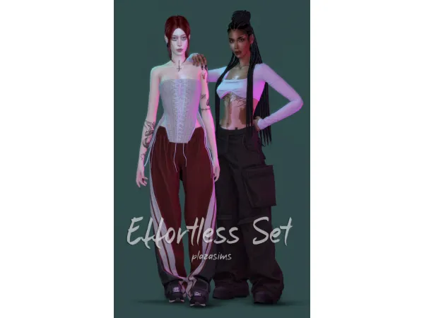 Alpha Effortless Set by plazasims - The Sims 4 Custom Content