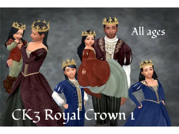 Maxis Match CK3 Royal Crown Nr 1 - The Sims 4 Custom Content
