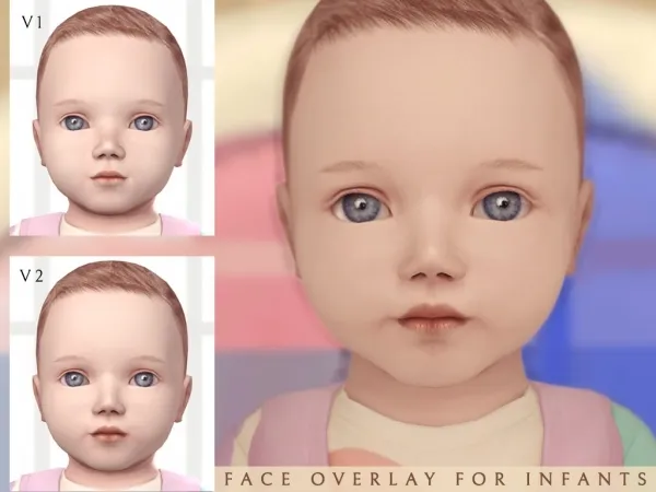 Mix Face overlay for infants by Lutessasims - The Sims 4 Custom Content