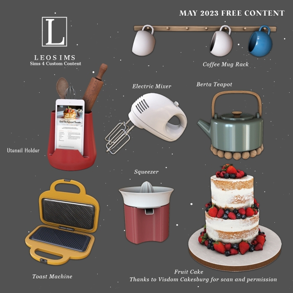 Alpha May 2023 Free Content by leosims4cc - The Sims 4 Custom Content