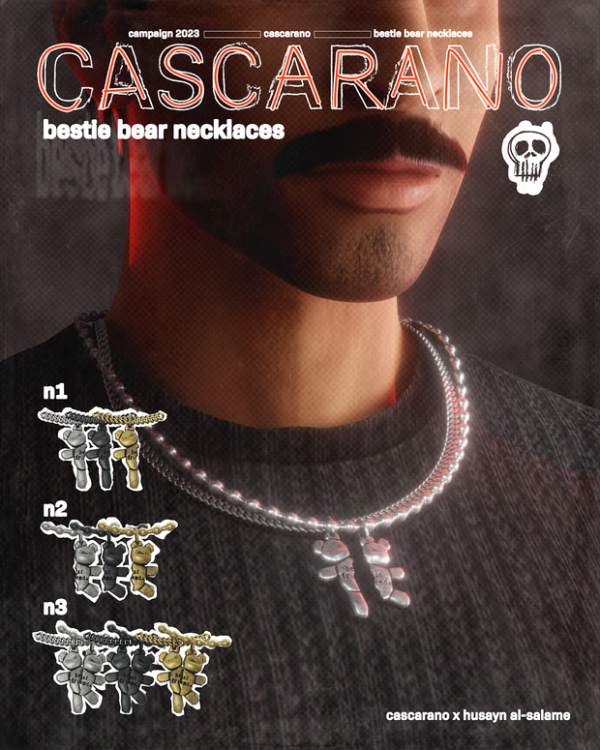 Alpha BESTIE BEAR NECKLACES by simsfinds - The Sims 4 Custom Content