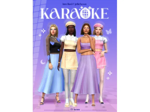 Maxis Match Karaoke Set by Joliebean Imvikai - The Sims 4 Custom Content