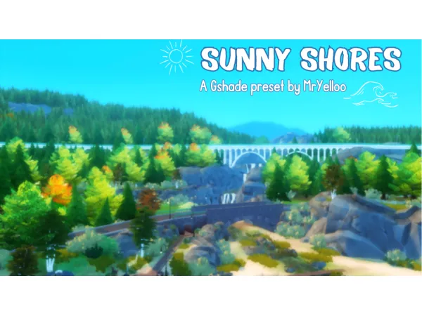 Mix 41781441920527Sunny Shores A GShade preset by simsfinds - The Sims 4 Custom Content