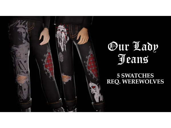 Maxis Match our lady jeans by mellosakicc - The Sims 4 Custom Content