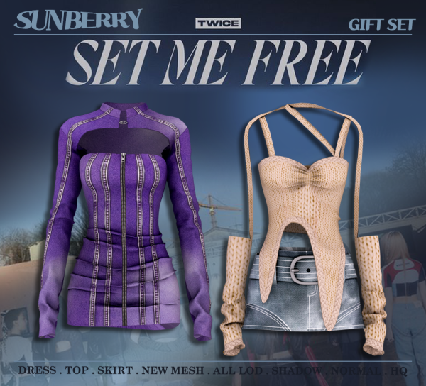 Alpha [SUNBERRY]GIFT SET TWICE by simsfinds - The Sims 4 Custom Content