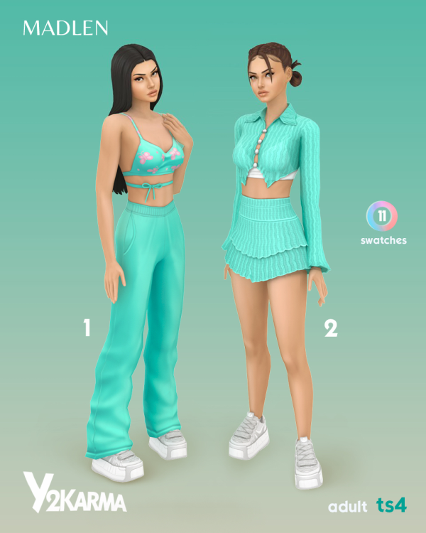 Maxis Match Y2Karma Outfit Pack by madlensims - The Sims 4 Custom Content