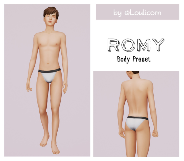 Maxis Match ROMY BODY PRESET by simsfinds - The Sims 4 Custom Content
